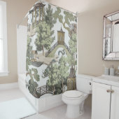 Vintage chinesische Landschaft nahtlos. Chinoi Duschvorhang (Beispiel)