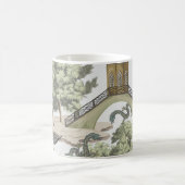 Vintage chinesische Landschaft nahtlos. Chinoi Kaffeetasse (Mittel)