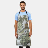 Vintage chinesische Landschaft nahtlos. Chinoi Schürze (Getragen)