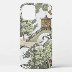 Vintage chinesische Landschaft nahtloses Muster. C Case-Mate iPhone Hülle