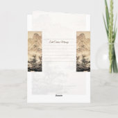 Vintage chinesische Landschaft Sumi-e Karte (Rückseite)