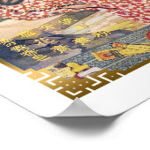 Vintage chinesische Werbung Cheongsam Beauty Poster (Ecke)