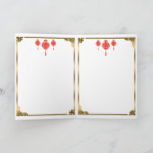 Vintage chinesische Werbung Zigarettenfrau Karte (Innenseite)