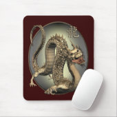 Vintage-Chinesischer Drache Mousepad (Mit Mouse)