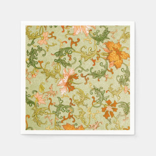 Vintage-Chinesischer Schmuck Jones Blumen Serviette