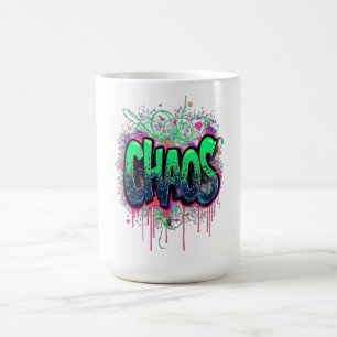 Vintage chinesischer Stil weißer Hirsch und Pfings Kaffeetasse