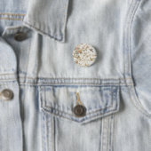 Vintage chinesisches Blumenmuster mit Kolibri Button (Beispiel)