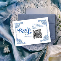 Vintage-Chinoiserie-Antikrahmen-Hochzeit mit QR