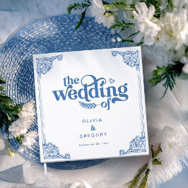 Vintage Chinoiserie Antique Frame Wedding Gästebuch