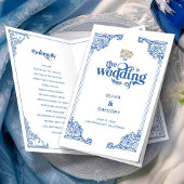 Vintage Chinoiserie Antique Rahmen Hochzeitsprogra