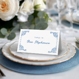 Vintage Chinoiserie Antiquitätenrahmen Platzkarte