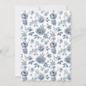 Vintage Chinoiserie Bird Baby Dusche Einladung (Rückseite)