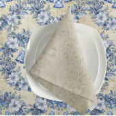 Vintage Chinoiserie Blue Wreath Bells Holiday Tischdecke