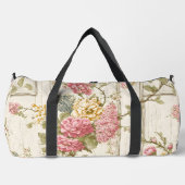 Vintage-Chinoiserie-Blumenmuster Duffle Bag (Vorderseite)