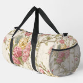 Vintage-Chinoiserie-Blumenmuster Duffle Bag (Rechte Ecke)