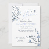 Vintage Chinoiserie Bridal Dusche Einladung (Vorderseite)