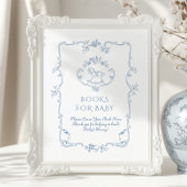 Vintage Chinoiserie Bücher für Kinder Poster