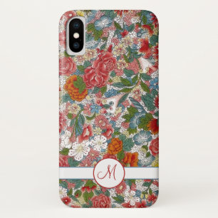 Vintage Chinoiserie Floral Monogramm Case-Mate iPhone Hülle