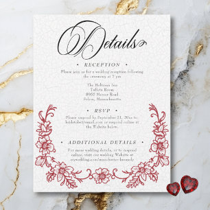 Vintage Chinoiserie Florenz Begleitkarte