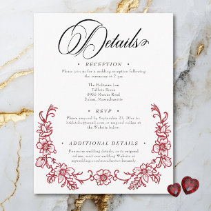 Vintage Chinoiserie Florenz Begleitkarte