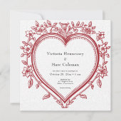 Vintage Chinoiserie Florenz Einladung (Vorderseite)