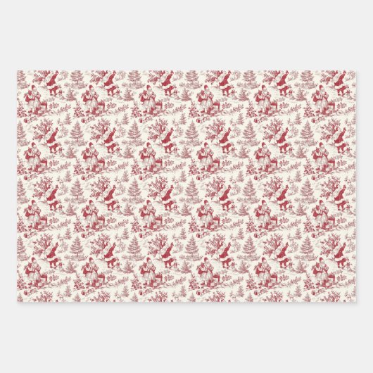 Vintage Chinoiserie Geschenkpapier Set (Vorderseite 2)