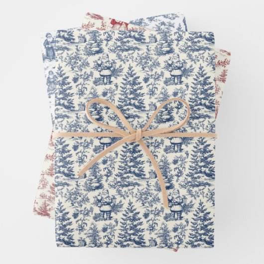 Vintage Chinoiserie Geschenkpapier Set (Beispiel)