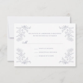 Vintage Chinoiserie RSVP Karte