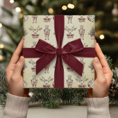 Vintage Chinoiserie Weihnachtsfest Geschenkpapier