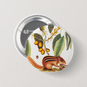 Vintage Chipmunk-Illustration Button (Vorne & Hinten)