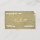 Vintage Chiropraktik & Wellness Chiropraktiker Visitenkarte (Vorderseite)