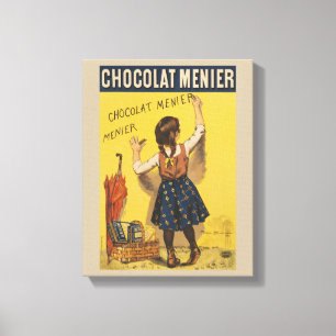 Vintage Chocolat Menier französisches Poster Bouis Leinwanddruck