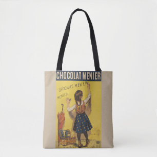 Vintage Chocolat Menier französisches Poster Bouis Tasche
