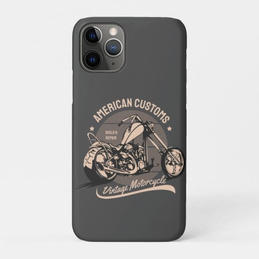 Vintage-Chopper-Logo Case-Mate iPhone Hülle (Rückseite)