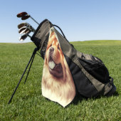 Vintage Chow-Chow-Malerei Golfhandtuch (Gras)