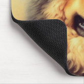 Vintage Chow-Chow-Malerei Mousepad (Ecke)