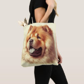 Vintage Chow-Chow-Malerei Tasche (Von Nahem)