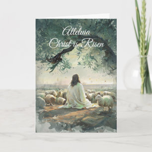 Vintage Christ ist auferstanden Ostern Christlich  Einladung