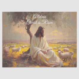 Vintage Christ ist auferstanden Ostern Christlich Seidenpapier