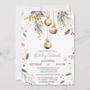 Vintage-Christbaumkugeln-Holly-Berry-Company-Weihn Einladung
