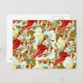 Vintage Christian Christmas Angels & cherubs Feiertagspostkarte (Vorne/Hinten)