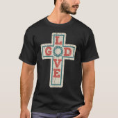 Vintage Christian Cross T-Shirt (Vorderseite)