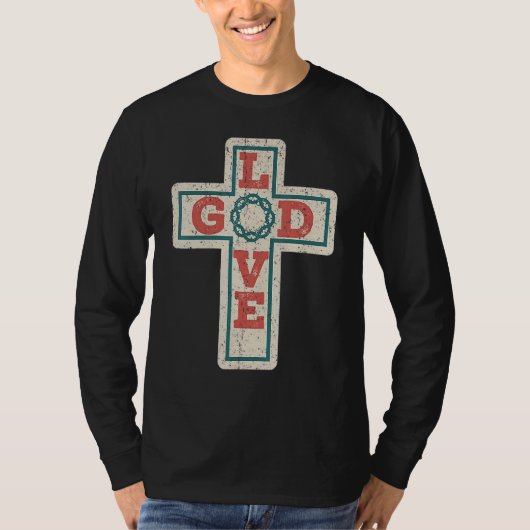 Vintage Christian Cross T-Shirt (Vorderseite)