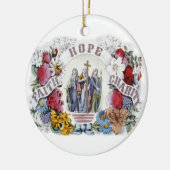 Vintage christliche keramikornament (Links)