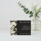 Vintage christliche Kunst-Zeit ist wertvolles 1872 Visitenkarte (Stehend Vorderseite)