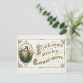 Vintage Christliche Postkarte (Stehend Vorderseite)