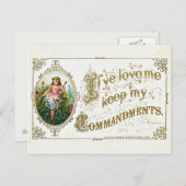 Vintage Christliche Postkarte (Vorne/Hinten)