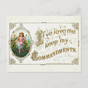 Vintage Christliche Postkarte