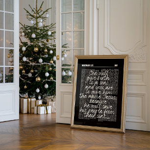 Vintage-Christliche Weihnachtsgeburts-Druck   Poster