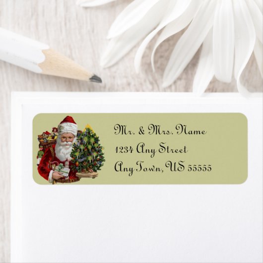Vintage Christmas Address Labels (Insitu)